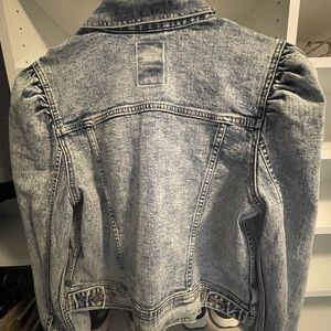 Gap puff sleeve denim jacket